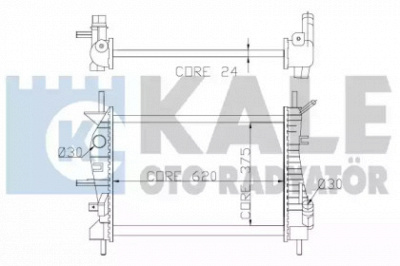 KALE OTO RADYATOR 356400 -  Радиатор, охлаждение двигателя